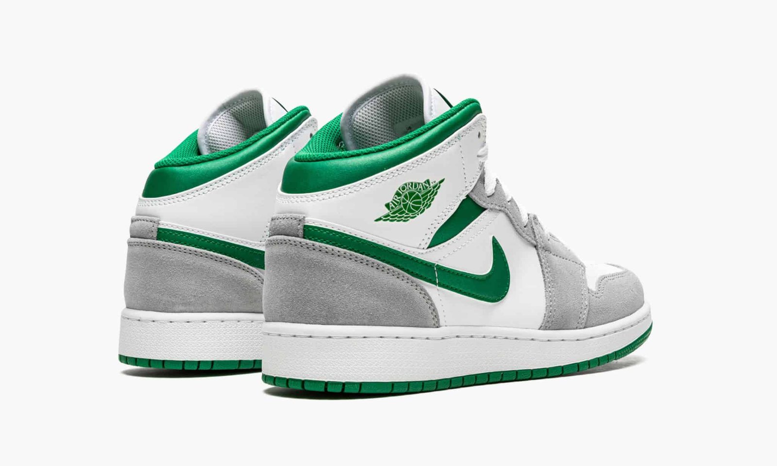 air jordan 1 mid se (gs) "white pine green"
