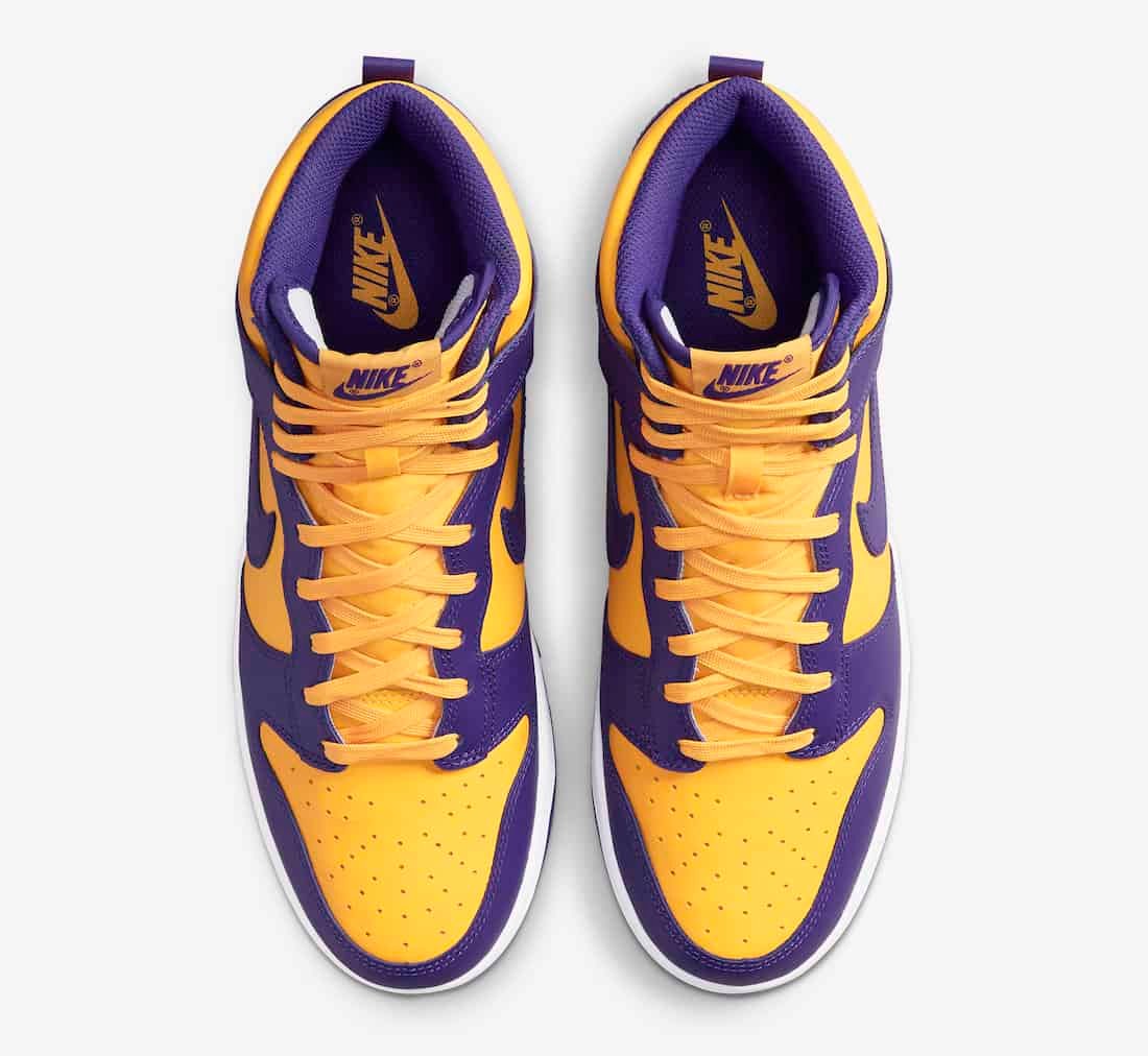 nike dunk high "lakers"