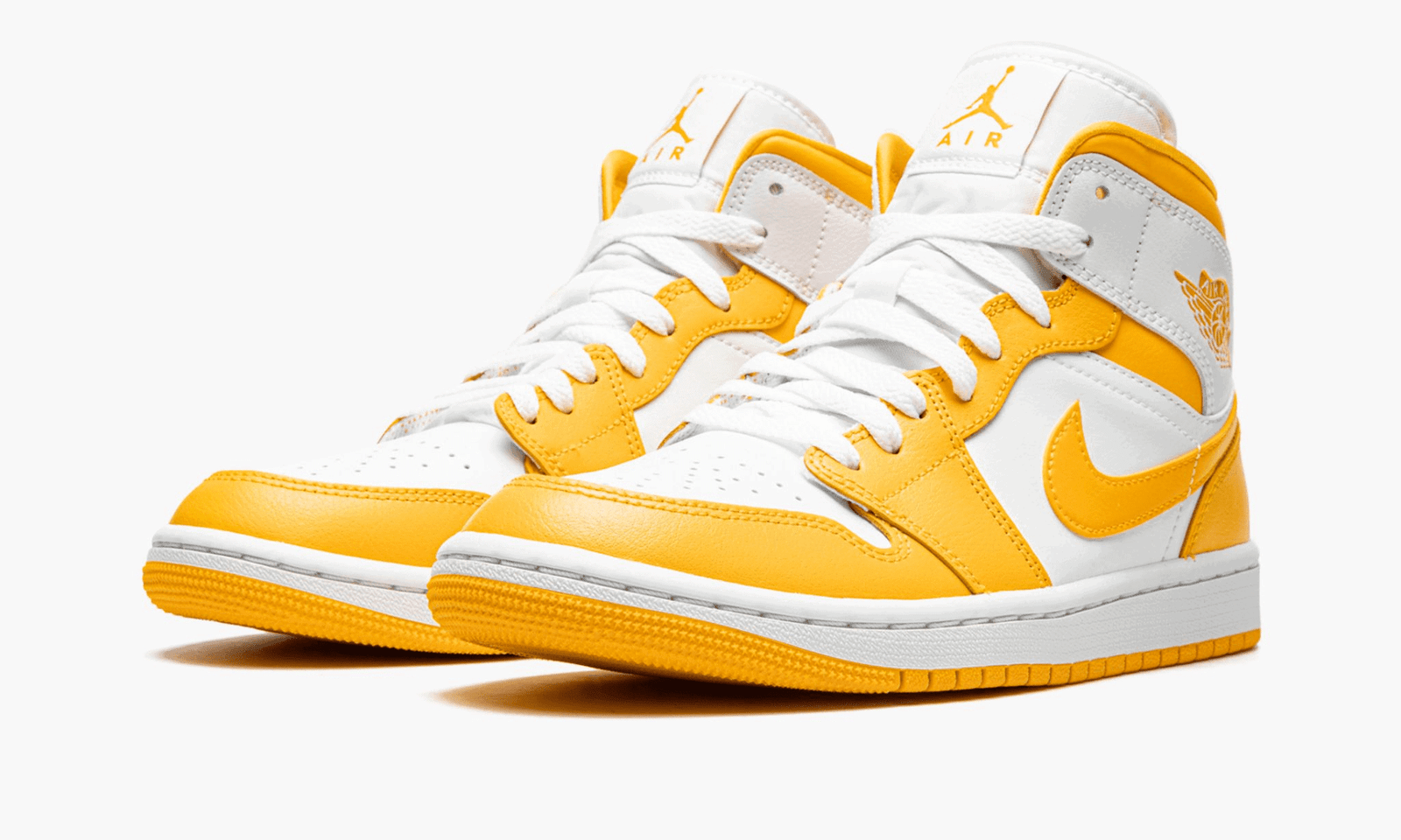 wmns jordan 1 mid "white university gold"