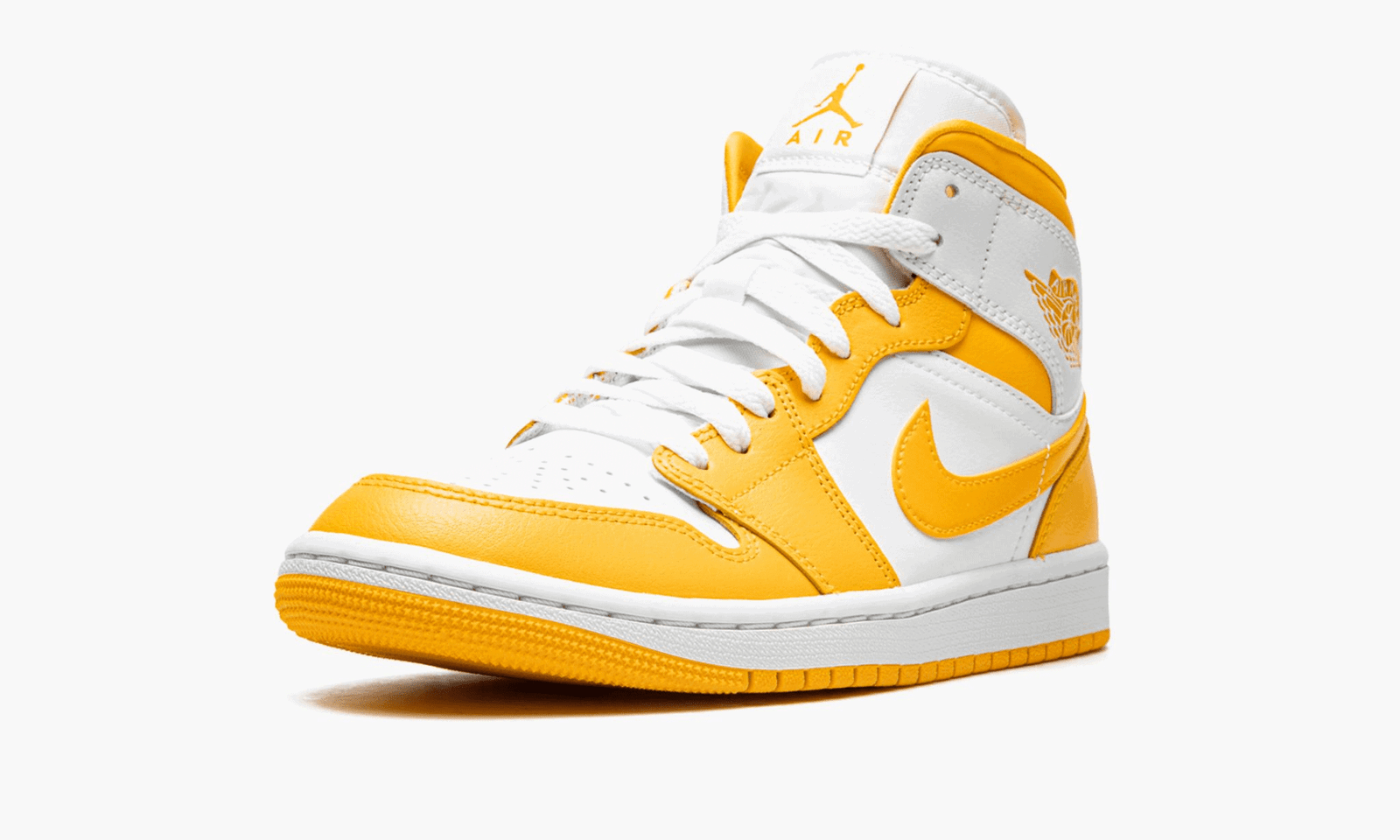 wmns jordan 1 mid "white university gold"