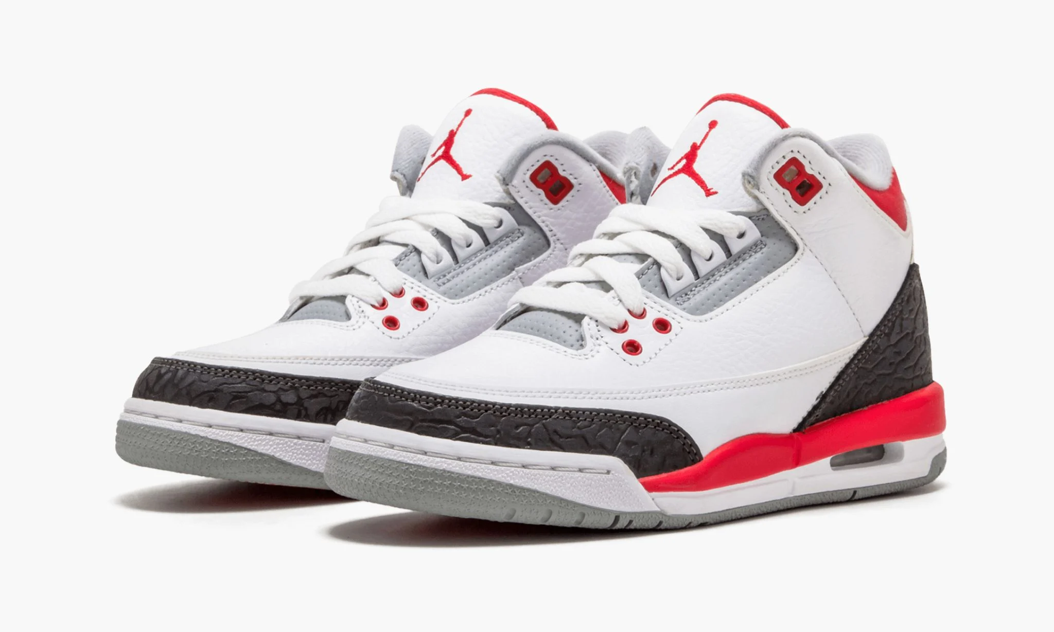 air jordan 3 retro (gs) "fire red"