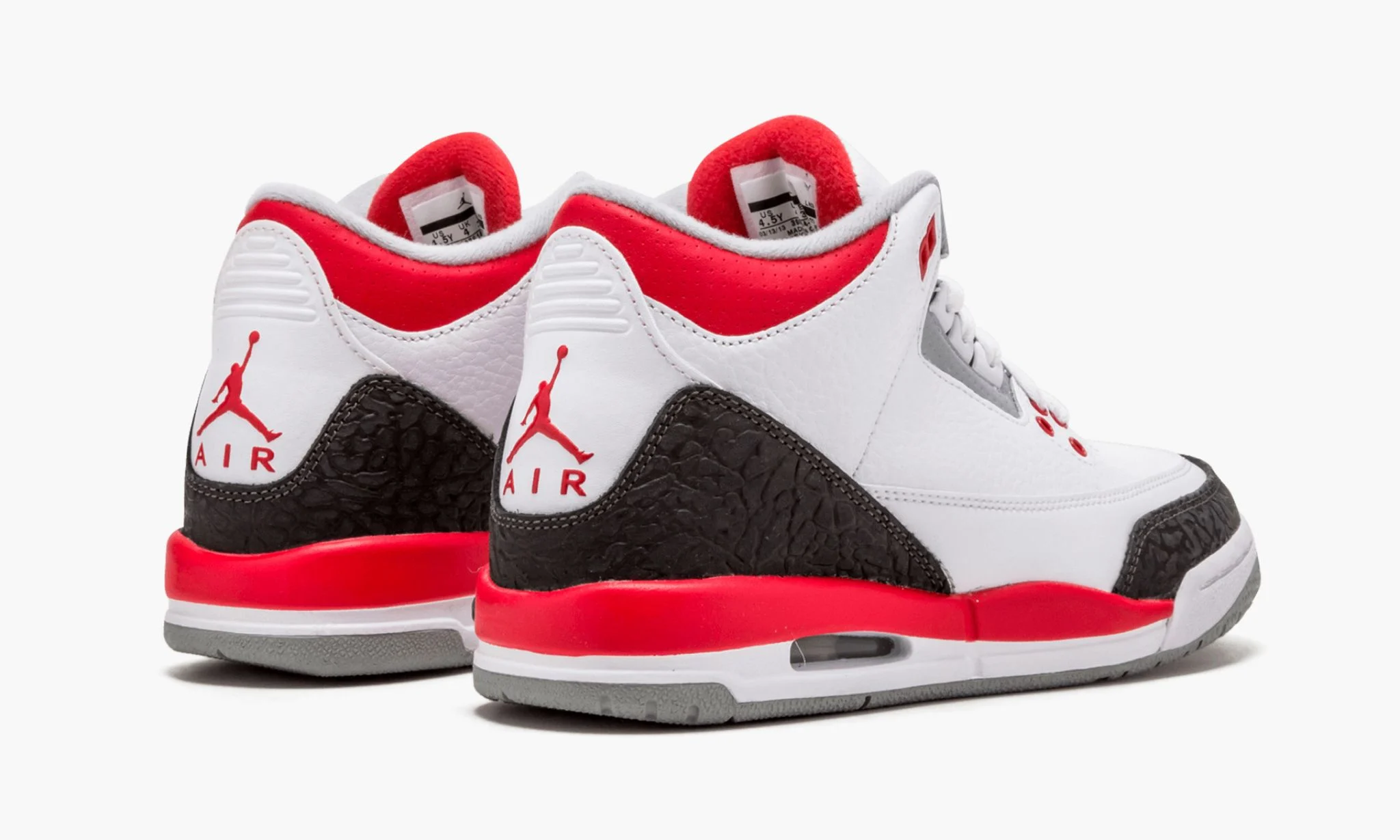 air jordan 3 retro (gs) "fire red"