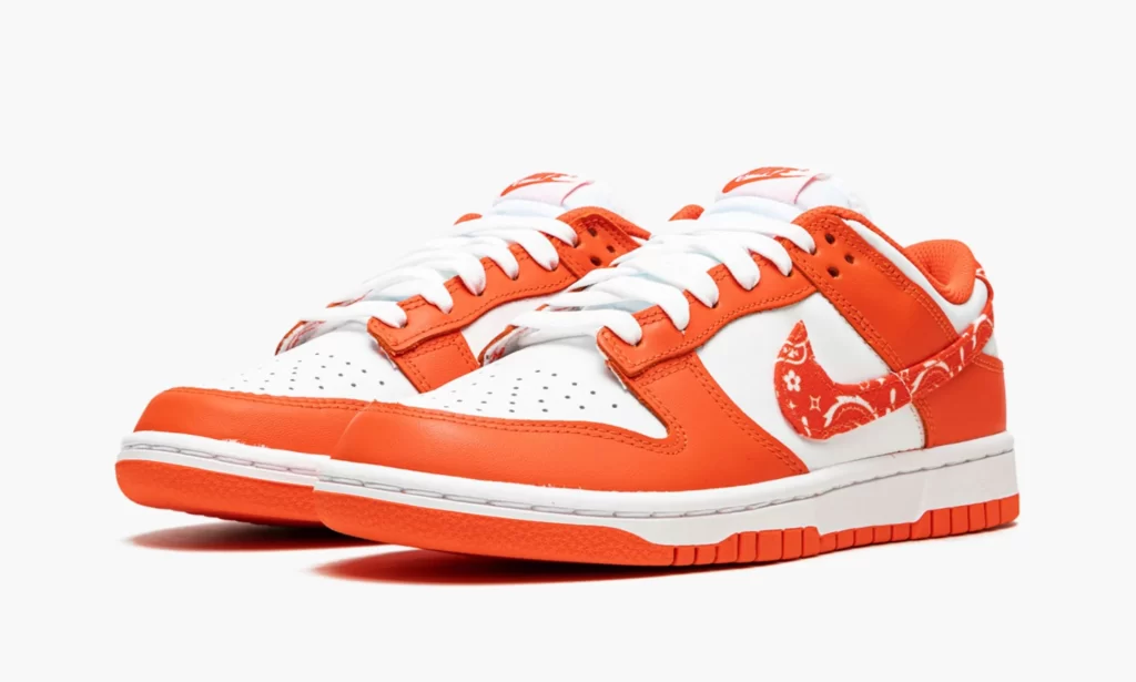 nike w dunk low ess "orange paisley"
