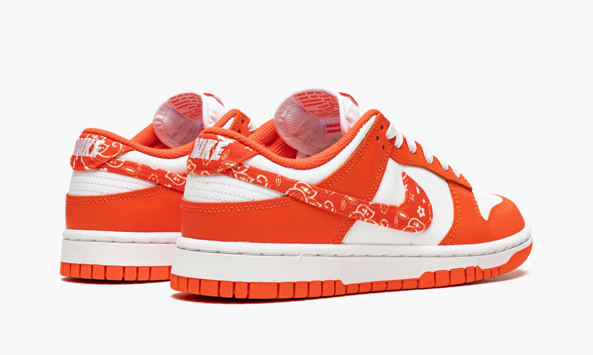 nike w dunk low ess "orange paisley"