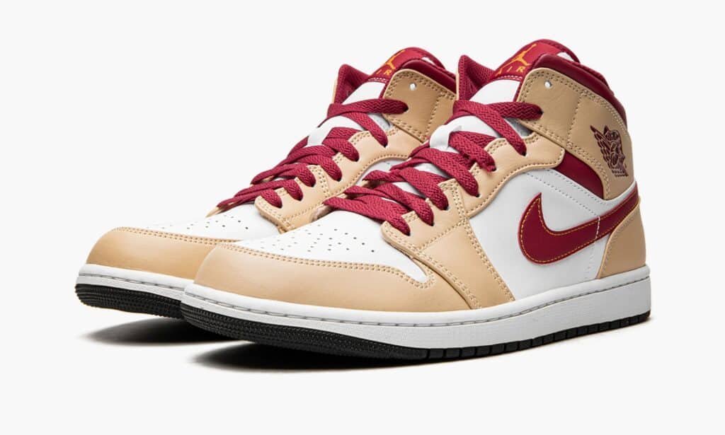 jordan 1 mid "white onyx / light curry"