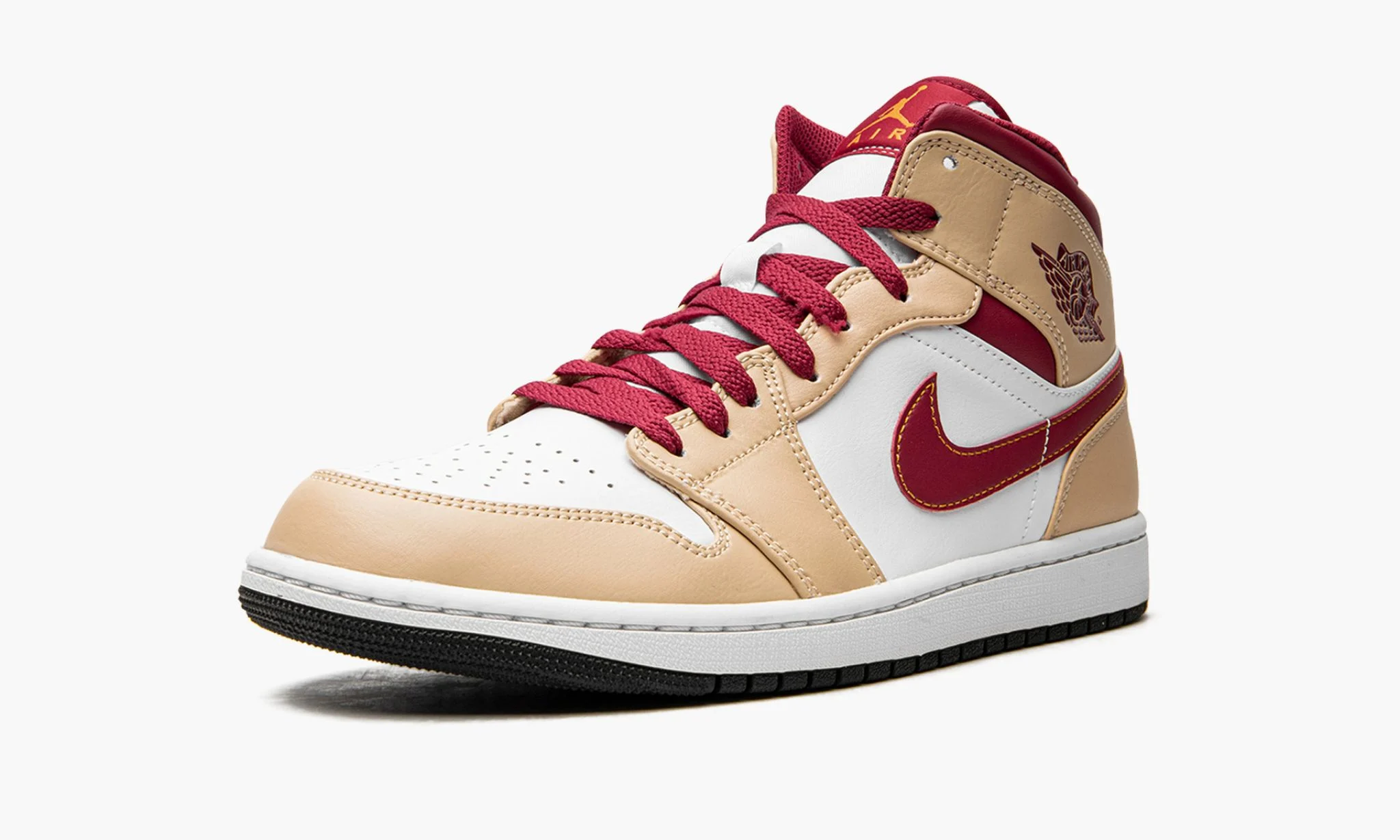 jordan 1 mid "white onyx / light curry"