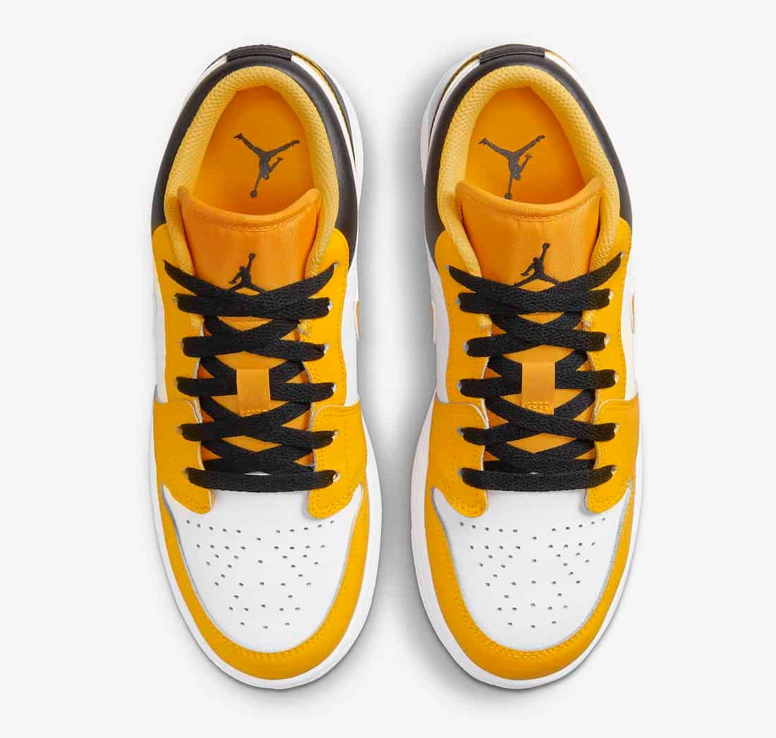 air jordan 1 low 'university gold white'