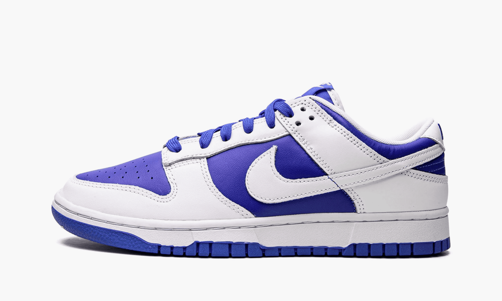 nike dunk low "racer blue white"