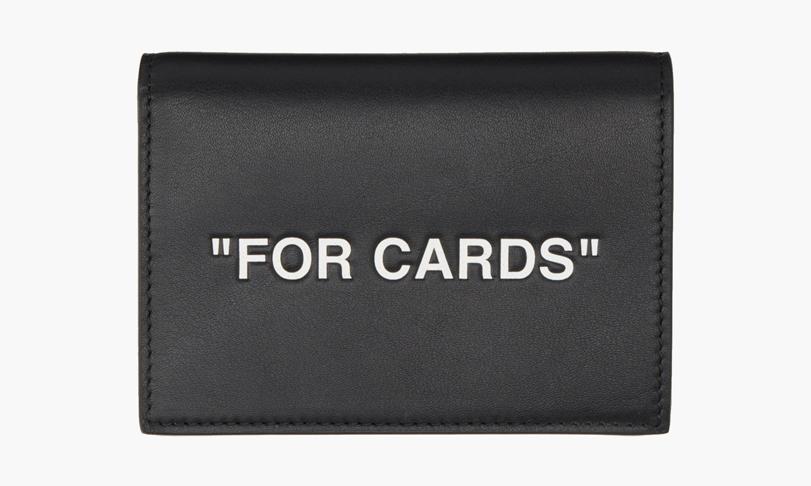 portefeuille noir off white "for cards" (pour les cartes)