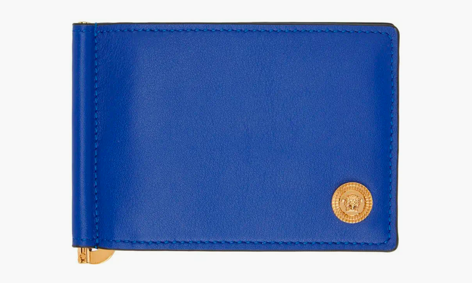 versace portefeuille bleu à méduse biggie
