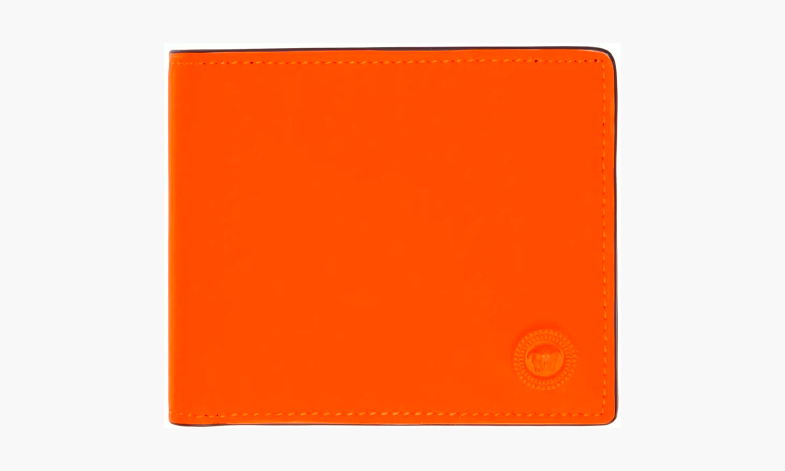 versace portefeuille orange à méduse biggie