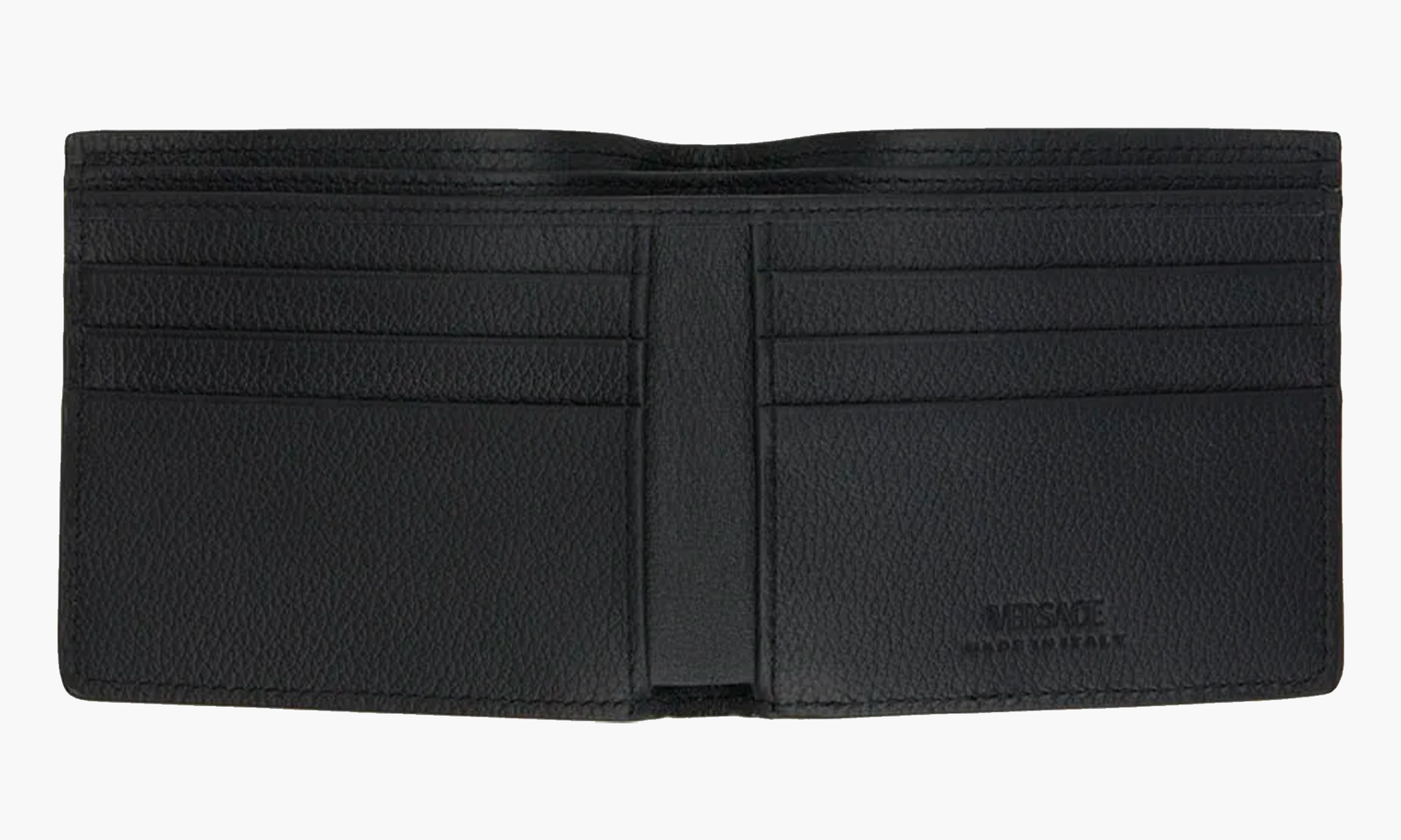 versace portefeuilles et porte cartes noir à clé grecque