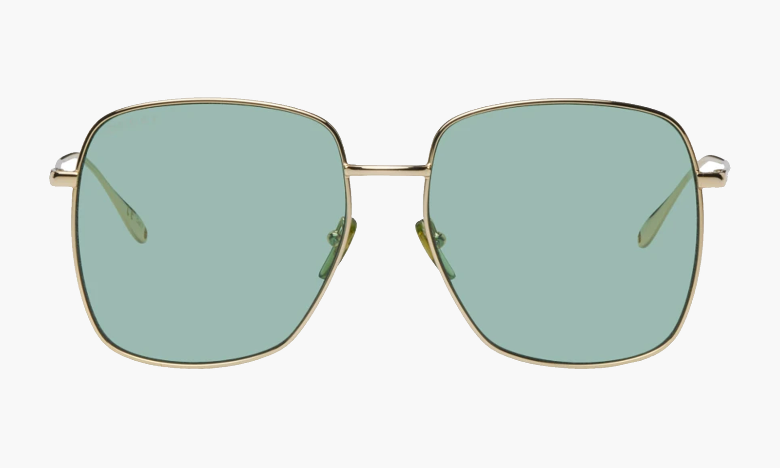 gucci lunettes de soleil carrées dorées