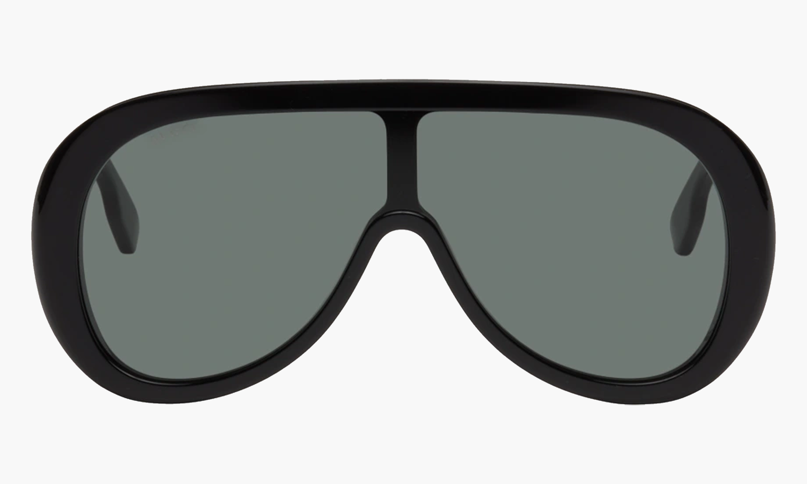 gucci lunettes de soleil de type visière noires